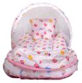 Newborn Baby Bed Set Gadda with Mosquito Net – Multicolor. 