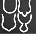 Neck Design Bukram Pasting (10 pcs) | Bukram Gala | Neck Bukram Fusing (White Color) for Sewing | Tailoring, Fashion Designing, Boutique, etc (Mix Design 10 Pieces). 
