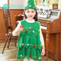 Kids' Holiday Costumes Festive Christmas Tree Costume Set for Girls Easy to Clean Xmas Hat Dress for Performance Cosplay Perfect Holiday Gift Christmas Costumes for Kids. 