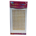 Beads Stickers Sheet Golden and Silver Size : 6 mm Diameter 135 Pieces. 