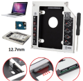 12.7mm Kit 9.5mm Kit For Laptop Hard Drive Caddy Second HDD Caddy Kit Laptop CD Room Hard Drive CD/DVD Drive Slot For SSD And HDD Hard Drive 9.5mm HDD Kit Case 12.5mm HDD Kit CD Room Case. 