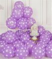 95 Pcs 12 inch Purple Polka Dot Balloons 12 Inch Helium Round Party latex Balloons Kit for Birthday Party. 