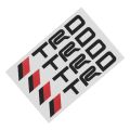 4 Pcs (Black) TRD Car Door Handle Stickers Decals Waterproof. Auto Styling Vinyl Sticker Decoration.. 