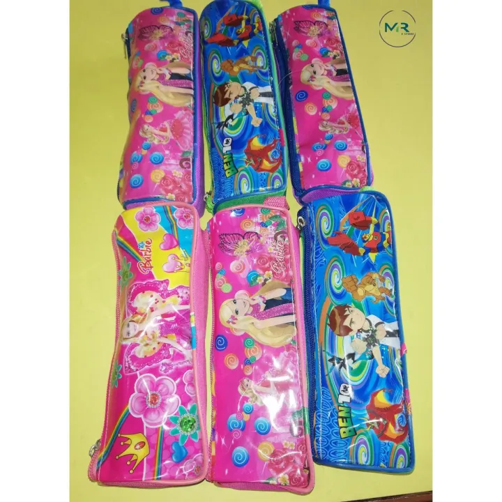 One Pack of 6Pcs Simple School Pouches for kids
