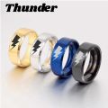 Thunder Rings For Men and Women Lightning Strike Stainless Steel Ring Light Fashion Unique Rings Lovers Ring Wholesale Rates. 