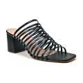 Women Step into style strappy block heels Slipper featuring elegant white, black, and beige straps, perfect for formal, party, and everyday chic wear. 