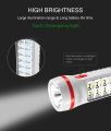 DP-9029C Rechargeable LED Torch with Emergency Light (14 LEDs) - Compact and Versatile (White, 5 cm). 