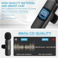 K8 Microphone for Youtubers | Mobile Lavalier Streaming Interview for Collar mic Mini Micro Portable Clip. 