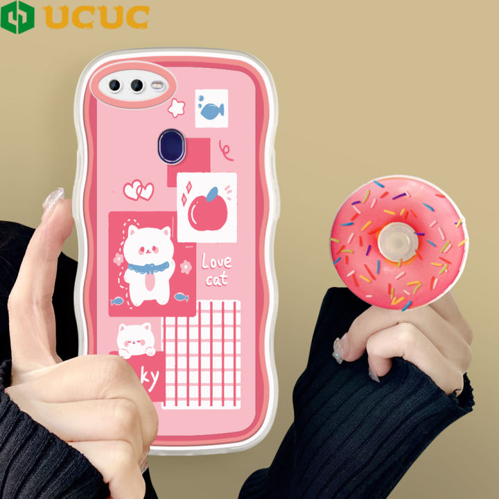 UCUC for Realme Pro Realme U1 OPPO F9 Back Cover Happy Cute
