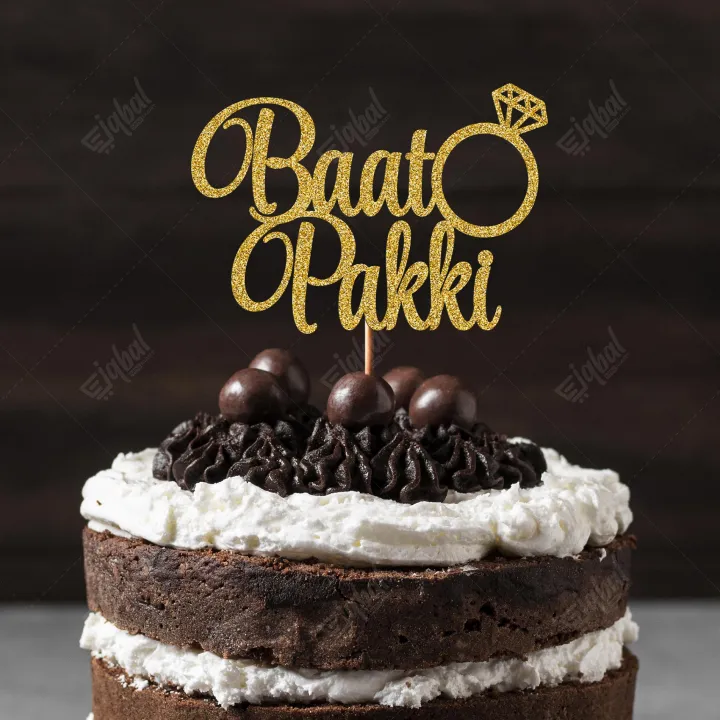 Baat%20Pakki%20Glitter%20Cake%20Topper%20For%20Party%20Celebration,%20Bridal%20Shower,%20Wedding%20Topper%20-%20Image%203