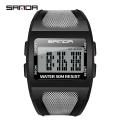 SANDA Brand New Original Hot Sale Men's Casual Watch Brand LED Digital Watch Luminous Fashion Luxury Waterproof Quartz Watch Outdoor Multi-function Watch. 