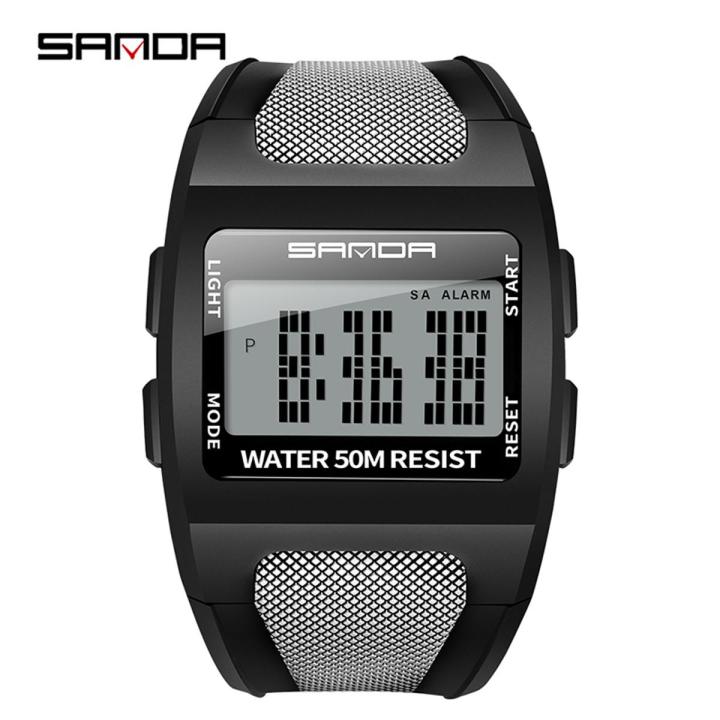 SANDA Brand New Original Hot Sale Men's Casual Watch Brand LED Digital Watch Luminous Fashion Luxury Waterproof Quartz Watch Outdoor Multi-function Watch