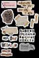 JOURNALING AESTHETIC stickers uncut journaling sticker uncut for scrapbook and jounaling  ( buy 4 get 1 free). 