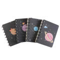 Flip Coil Mini Notebook Convenient Mini Size A7 Format Flip Coil Book Portable Planet Design A7 Notebook for School Supplies Office Stationery -taking Personal Memo Student Accessory. 