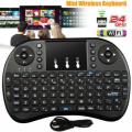 Mini Wireless Keyboard RF-500 with 3 Color RGB Backlit, 2.4GHz Wireless Mini Keyboard Rechargeable Controller with Touchpad Mouse Combo, Compatible with Android TV Box, IPTV, HTPC, Smart TV, PC,etc. 