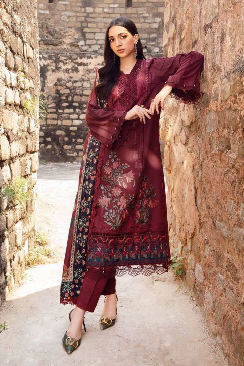 Posh Kulture - 3 pcs Unstitched - Heavy Embroidered Luxury 3PC Lawn ...