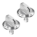 2Piece Gas Stove Knobs 5304525746 Range Replacement Knobs Replacement Parts Accessories Compatible for Gas Range Oven Stove. 