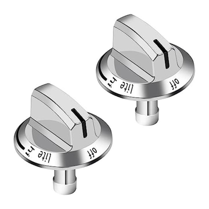 2Piece Gas Stove Knobs 5304525746 Range Replacement Knobs Replacement Parts Accessories Compatible for Gas Range Oven Stove