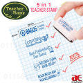 STACKABLE 5in1 Teacher Stamp | Cop Ulasan Guru | Compact Convenient Portable | Review Stamps for Teachers / Preink Stamp | FLASH. 