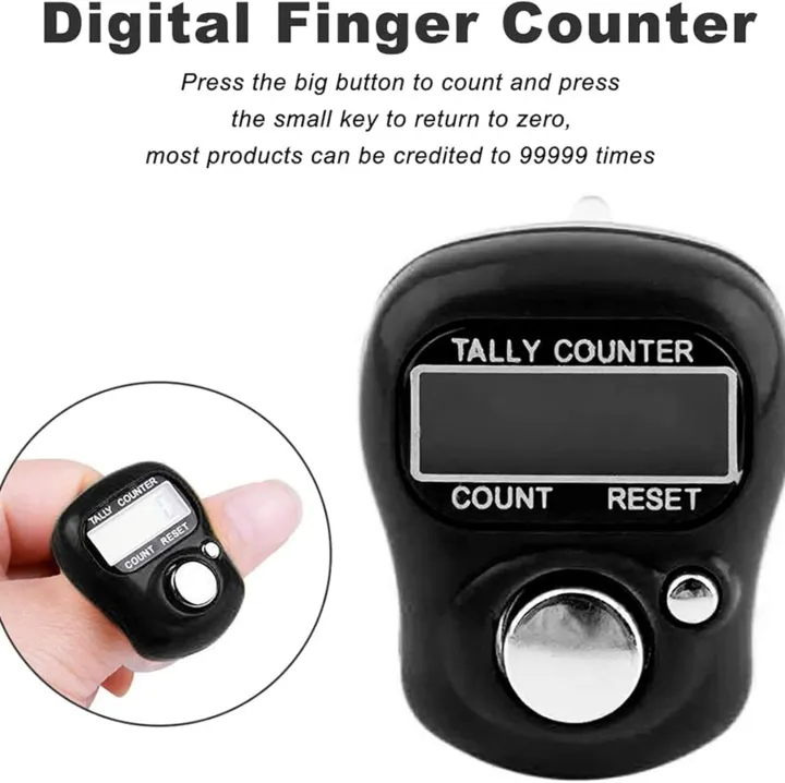 Digital Finger Tasbeeh Counter – LCD Zikr & Namaz Tally Clicker Ring ...