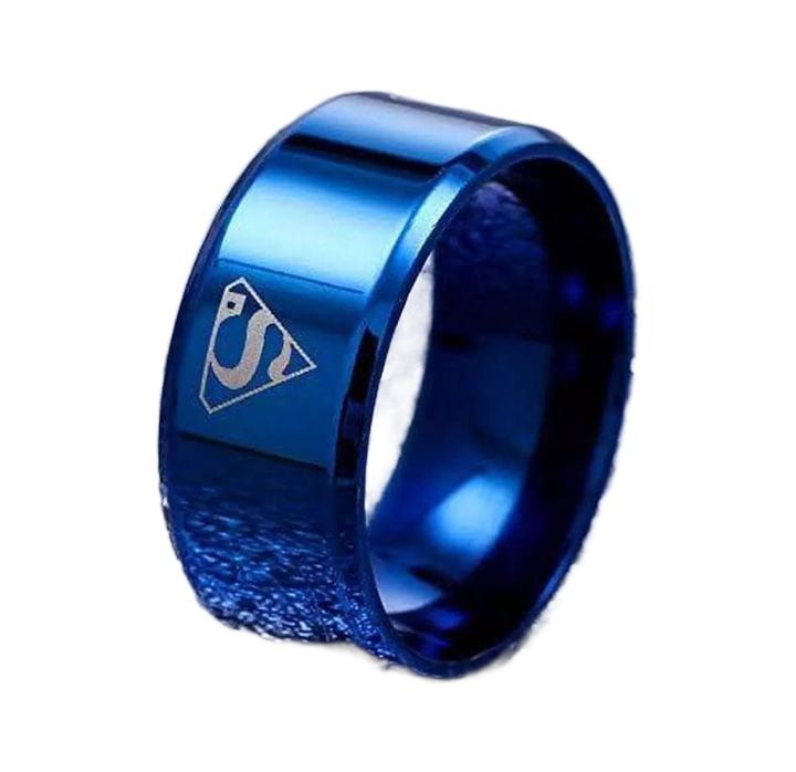 Pack%20Of%202%20Rings%20Superman%20Logo%20Band%20Ring%20For%20Girls%20and%20Boys%20-%20Image%203