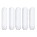 Lab Stirrers-5 x 25mm PTFE Magnetic stirrer-white. 