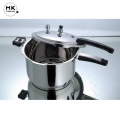 Pressure Cooker | Alpha Stainless Steel Pressure Cooker with 4 Safety Devices – Encapsulated Bottom & Double Bottom Heavyweight Design, Available in 7L, 9L, 12L, 15L Sizes | Export Quality Steel Pressure Cooker with Steamer Jali & Extra Ring. 