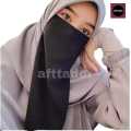 pack of 1 black half niqab patti for women hijab | girls burqa | nikab patti for ladies inner hijab cap muslim wear. 