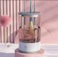 3-in-1 Automatic Makeup Brush Cleaning Drying Stand Electric Makeup Brush Cleaner Machine With USB Charging Cosmetic Brush Rack. 