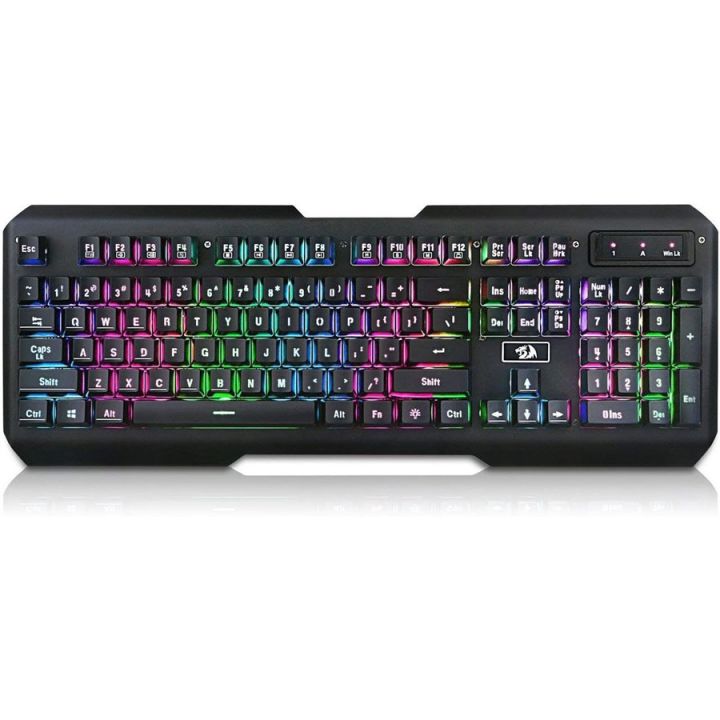Redragon CENTAUR 2 Rainbow Membrane Gaming Keyboard - 3-Color Rainbow Backlit K506-1