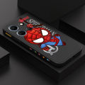 For Infinix Note 30 4G 5G Phone Case Cartoon Spper Hero Spiderman Side Design Back Cover Liquid Soft Square Silicone Case. 
