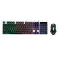 Shipadoo Master D280 RGB Gaming Keyboard Mouse Semi Mechanical Keyboard With LED Backlighting For gamer Pc Typing Laptop  Keyboard Mouse 1600 DpI Black White. 