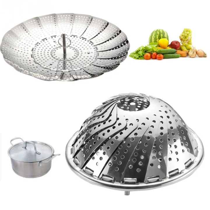 Stainless%20Steel%20Foldable%20Strainer/Steamer/Basket,%20Folding%20Dish%20Steam%20Stainless%20Steel%20Food%20Steamer%20Basket%20Mesh%20Vegetable%20Cooker%20Steamer%20Expandable%20Pan%20-%20Image%206