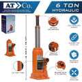Car Hydraulic Jack With Manual Handle Heavy Duty 6 Ton, Adjustable Vertical Hydraulic Bottle Jack, Autogear Heavy-duty Lifting Hydraulic Bottle Jack For Automobiles. 