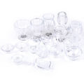 17Pcs/Set 1:12 Dollhouse Miniature Transparent Tableware DIY Pretend Play Toys. 