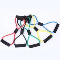 MIYAUP Fitness Exercise 8-line Tension Rope Dual Color Chest Expander Yoga Rubber Band. 