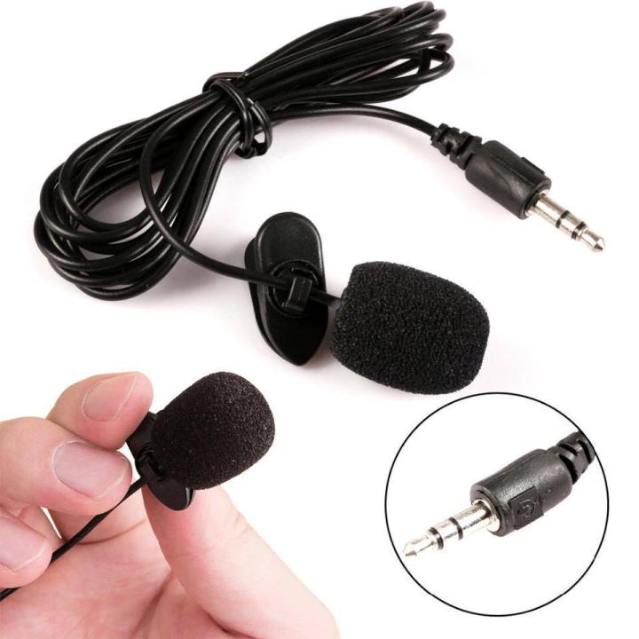 Lavalier Mic 3.5mm Jack Tie Clip Microphones Smart Phone Recording PC Clip-on Lapel For Speaking Singing Speech