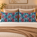 2 PCS  Pillow Cover Set 19 x 29 inch with Flap and piping | 100% PURE COTTON | PRINT & DYED | NO FADE | ENVELOPE CLOSURE | TAKYA COVER. 