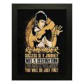 Bruce Lee Quote Poster Frame, Framed Bruce Lee Poster - Raqeeq OFD71. 