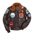 Pure Leather Jacket with Orignal Sheep Wool Collar. 
