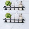 Pack of 2 Metal Wall-mount Washroom Accessories Storage Bathroom Caddy Shelf Rack. 