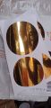 METALLIC GOLD POLKA DOT WALL DECALS  12cm 10pcs. 