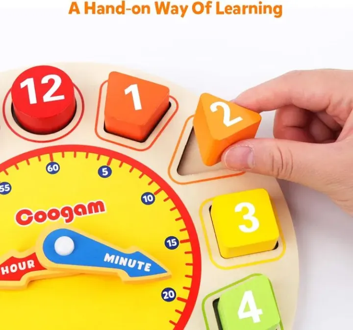 Joy%20Joy%20Wooden%20Shape%20Color%20Sorting%20Clock%20%7C%20Teaching%20Time%20&%20Number%20Blocks%20Puzzle%20%7C%20Stacking%20Sorter%20Jigsaw%20Montessori%20Educational%20Toy%20%7C%20Early%20Learning%20Gift%20for%201%20Year%20Old%20Kids%20%7C%20Interactive%20Shape%20&%20Color%20Matching%20Toy%20%7C%20Developmental%20Learning%20&%20Fun%20-%20Image%202