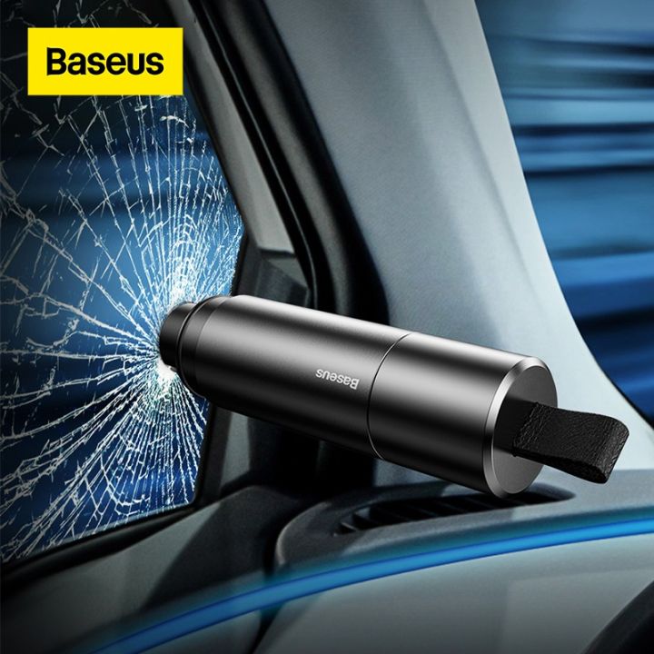 Baseus Car Safety Hammer,  Car Window Glass Breaker & Seat Belt Cutter Knife, Vehicle Emergency Tool