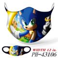 Sonic the Hedgehog Color Cartoon Windproof and Dustproof Face Mask Fashion Accessories for Men and Women Children Gifts. 