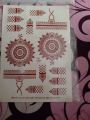White Henna Stickers-Waterproof Mehndi/hena,hina Stickers Temporary Tattoos, Henna Sticker and Stencils. 