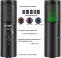 Kungber Q18 Professional USB Microphone PC Computer Recording Mic , Gaming Streaming Video Studio Microphone Condenser Microphone Kit with RGB Light 5 Modes for PS4 / PS5 / Computer and Mac. 