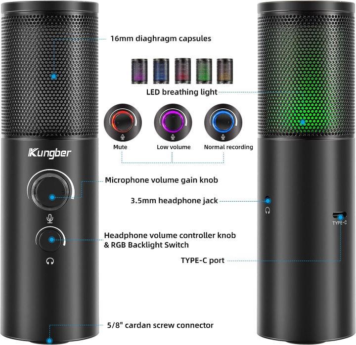 Kungber%20Q18%20Professional%20USB%20Microphone%20PC%20Computer%20Recording%20Mic%20,%20Gaming%20Streaming%20Video%20Studio%20Microphone%20Condenser%20Microphone%20Kit%20with%20RGB%20Light%205%20Modes%20for%20PS4%20/%20PS5%20/%20Computer%20and%20Mac%20-%20Image%205