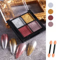 Nail Art Powder Glitter Long Lasting Colorful Chrome Mirror Pigment Nails Decorations DIY Powder for Makeup. 