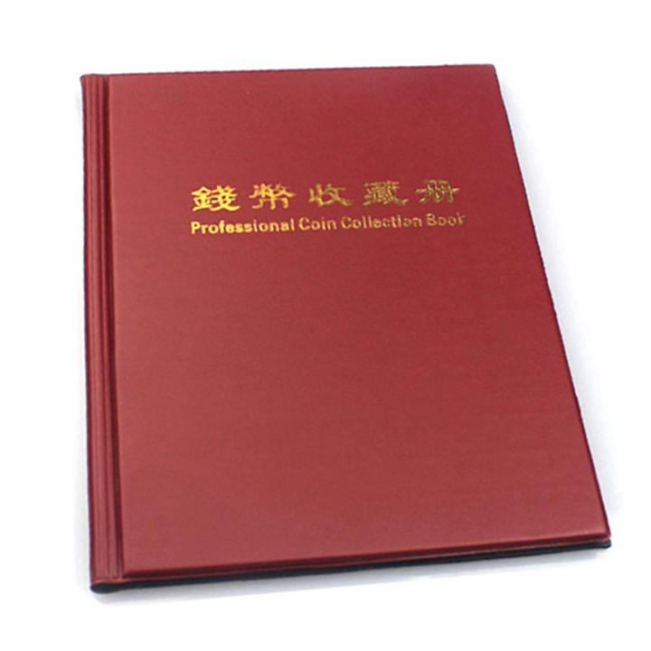 PCCB   Put 200 Pcs Coins Album for Fit Cardboard Coin Holders Professional Coin Collection Book(Color Random)